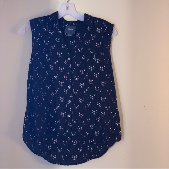 Anthropologie “Maeve” cat blouse